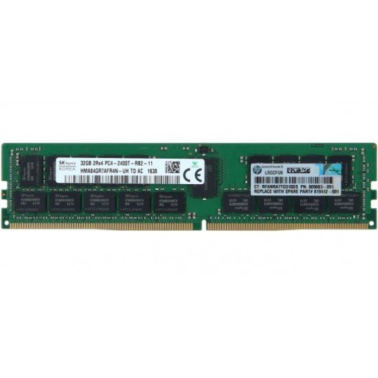 HPE 32GB (1x32GB) Dual Rank x4 DDR4-2400T CAS-17-17-17 Registered Memory Kit 805351-B21