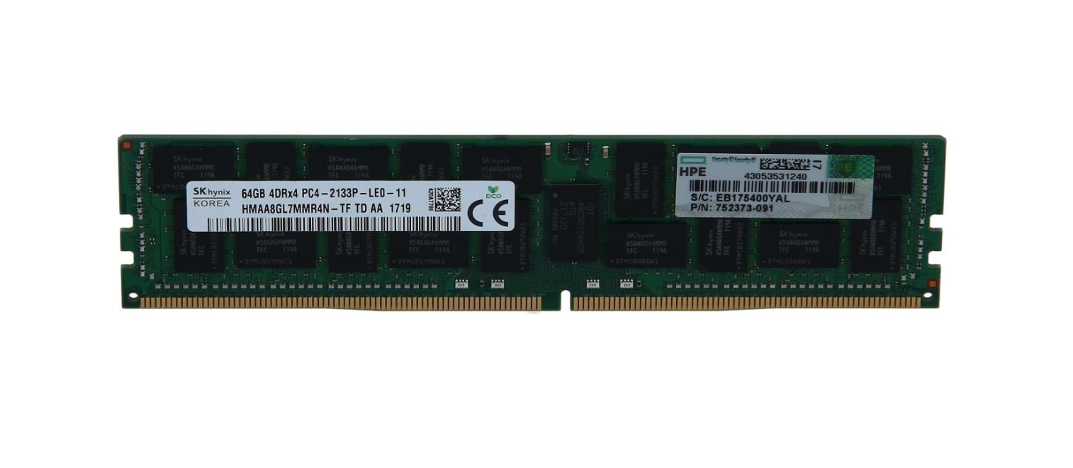 Hewlett Packard Enterprise 64GB (1x64GB) Quad Rank x4 DDR4-2133  CAS-15-15-15 Load Reduced Memory Kit