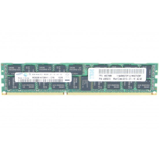 IBM 8GB PC3-8500 ECC SDRAM RDIMM	46C7482 